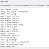 Updated WordPress Blog Ping List (2021)