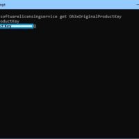Show the product key of windows 10