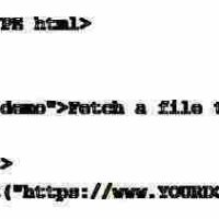 Using Javascript to display text from file on server