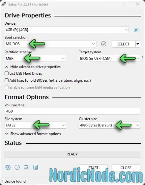 Use Rufus to make the firmware update work with Samsung monitors