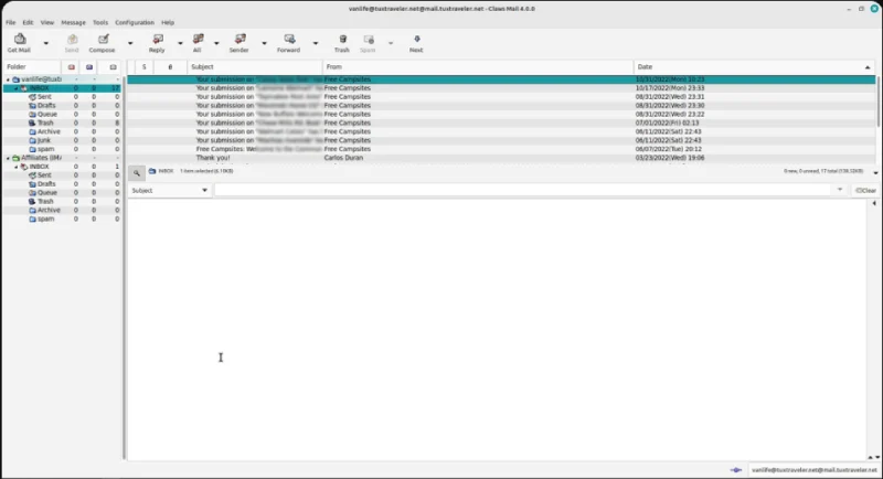 Claws Mail – Old Look, Fast Speed