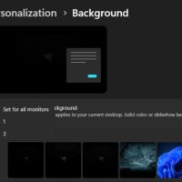 Dual monitors? Set different wallpapers for each monitor. [Win 11]
